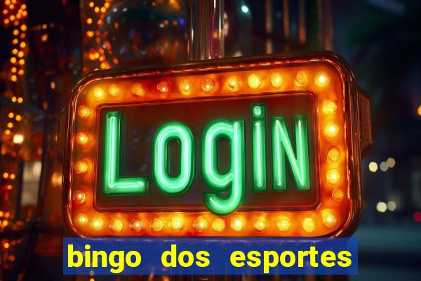 bingo dos esportes para imprimir